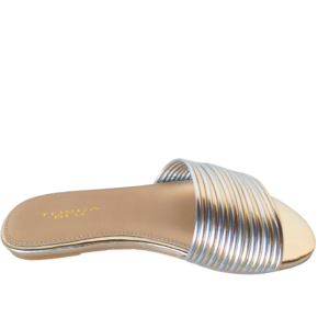 Ciabatta GAIA oro e argento Tosca BLU (4)