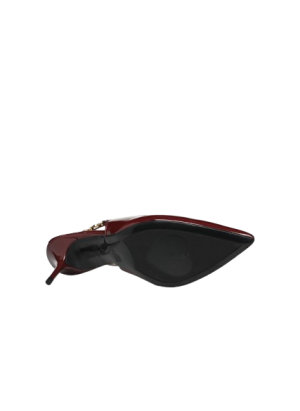 Love Moschino slingback burgundy (2)