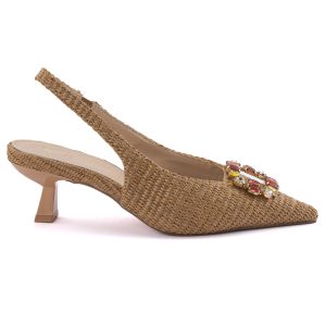 Blaire415 slingback rafia bronze brown Exè (2)