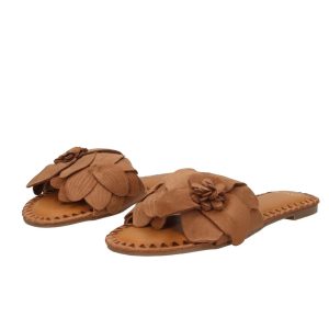 EX928-9922 CIABATTA FIORE MARRONE (2)